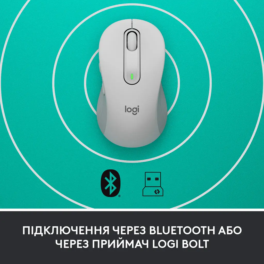 Мишка Logitech Signature M650 Wireless for Business Off-White (910-006275) - фото 3