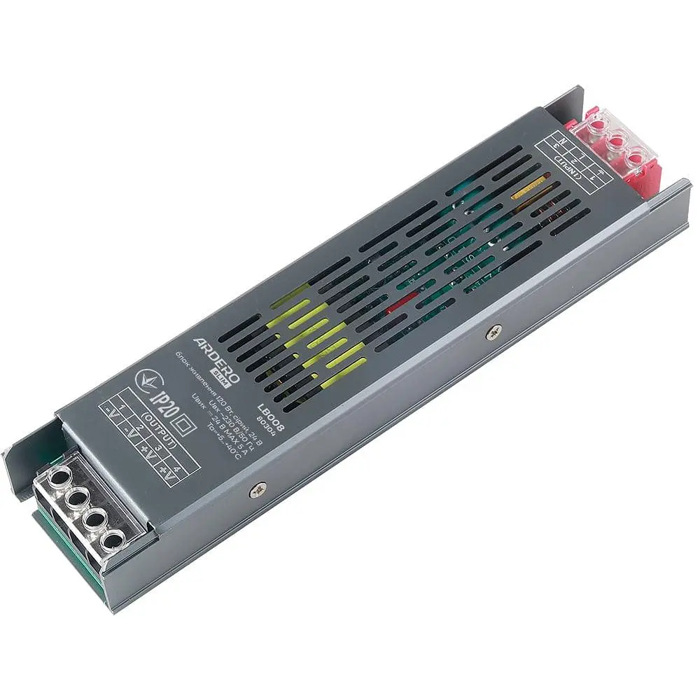 Блок живлення для LED стрічки Ardero LB008 24В 120Вт IP20 (80304) - фото 2