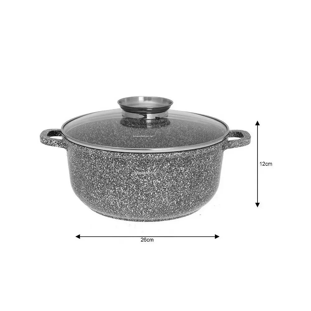 Каструля з мармуровим покриттям Klausberg KB-7523 26 см 5.6л - фото 3