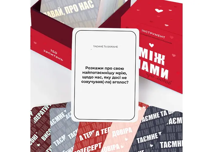 Настольная игра Memo Games Между нами: Про любовь (укр.) (0006) - фото 8