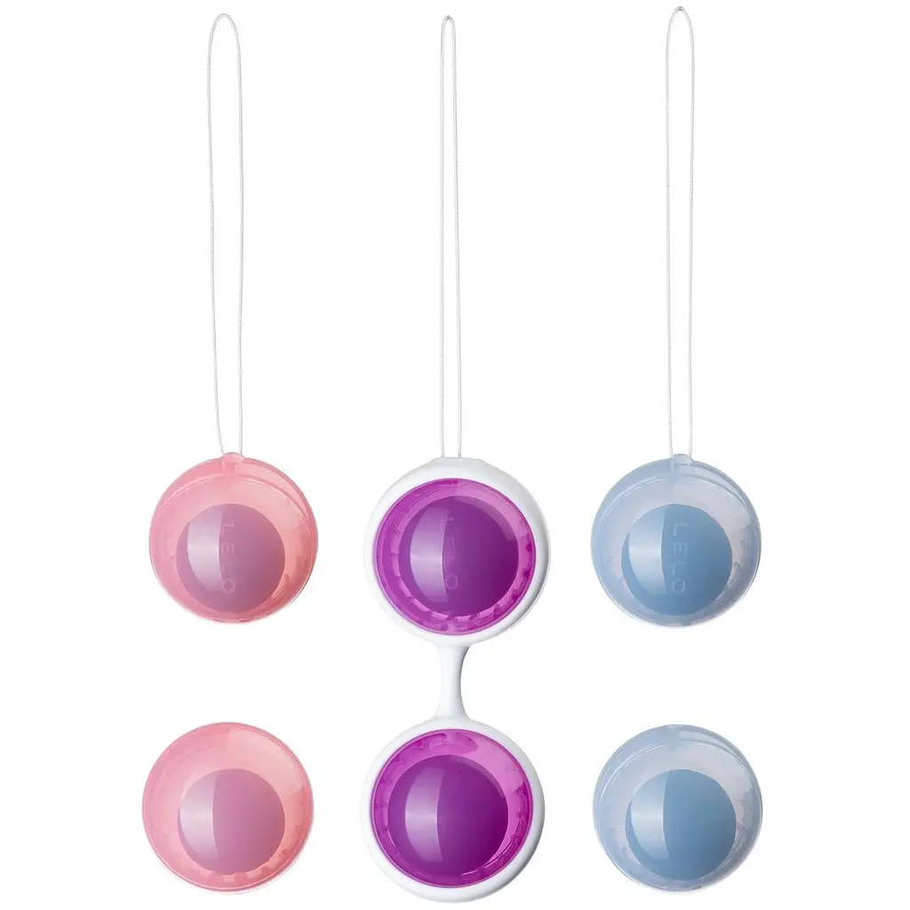 Набір вагінальних кульок Lelo Beads Plus, діаметр 3,5 см, змінне навантаження, 2 х 28 г, 2 х 37 г і 2 х 60 г - фото 2
