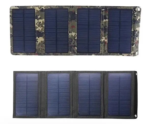 Складаний сонячний зарядний пристрій Solar Powerbank 20W MP04B Чорний - фото 3