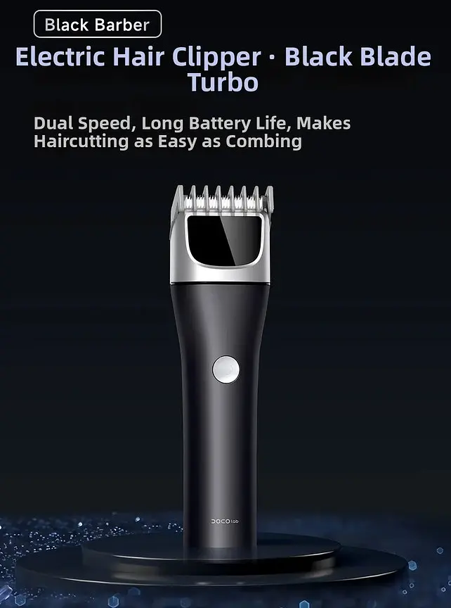 Машинка для стрижки Xiaomi DOCO Electric Hair Clipper · Black Knife Turbo Edition Metallic Deep Blue (54232) - фото 10