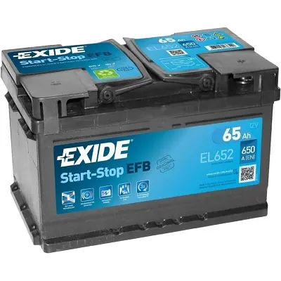 Акумулятор автомобільний EXIDE START-STOP EFB 65A (EL652) - фото 2
