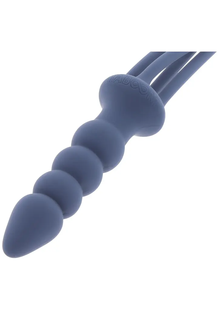Флогер Taboom Silicone Supreme Whip Plug 38 см (синій) - фото 8