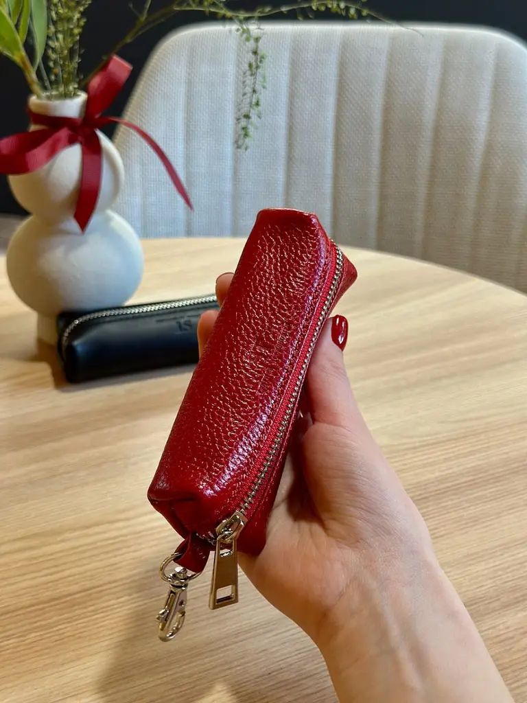 Ключниця з натуральної шкіри 5170 ST Leather чорна 75 мм - фото 3