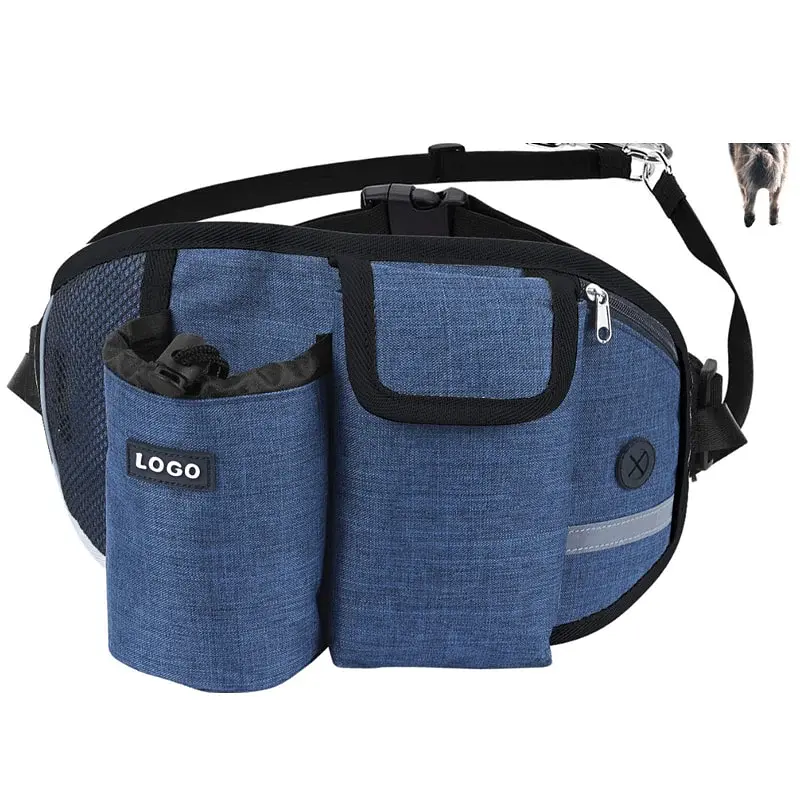Поясна сумка для вигулу собак з поводком Dog Walking Waist Belt Bag - фото 3