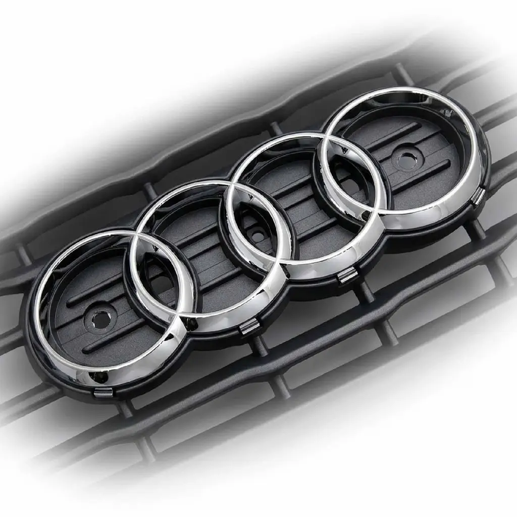 Емблема передня Audi Хром 263х86 мм (на вусиках) (Завод) - фото 3