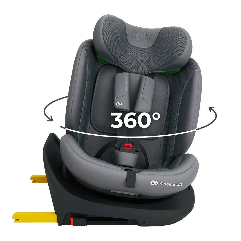 Автокрісло Kinderkraft i-Grow 2 Plus i-Size Grey (KCIGRO02GRYPL00) - фото 3