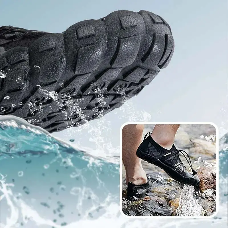 Швидковисихаючі сітчасті черевики Naturehike CYY2321IA010, розмір 43-44, чорні - фото 2