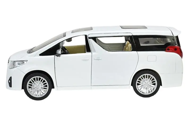 Іграшковий мікроавтобус металевий Toyota Alphard 1:29 Автопром світлозвукові ефекти 68481, 2 кольори, в коробці 20x11x10 см - фото 3