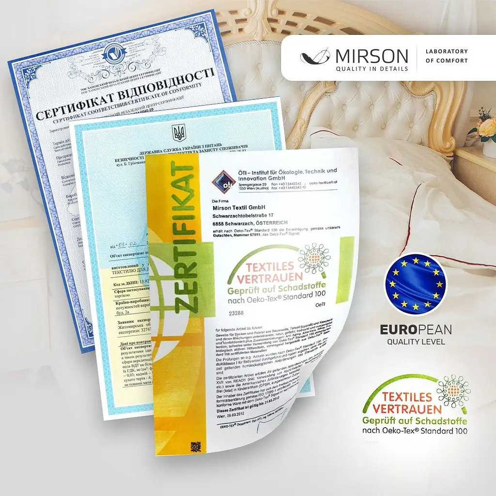 Уценка. Одеяло детское MirSon EcoSilk №002 антиаллергенное демисезонное 110x140 см белое (8062540) - фото 9