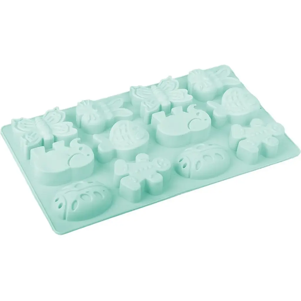 Форма силиконовая Mys Silicone Звери 12 отделов 19.5х34х4 см в ассортименте (45098) - фото 6