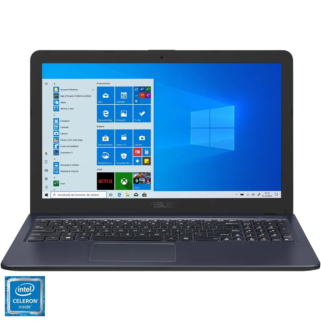 Ноутбук ASUS X543M, Celeron N4000 la 2.60 GHz, HD, 4GB, 256GB, HD 600 - фото 2