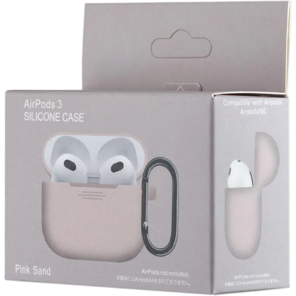 Чехол Silicone Case для AirPods 3 Pink Sand [102093] - фото 3