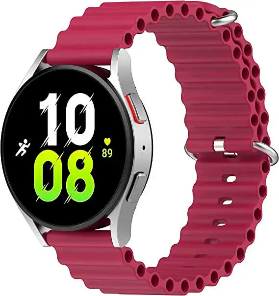 Універсальний ремінець для смарт-годинників Ocean Band 20mm Wine Red [84716] - фото 2