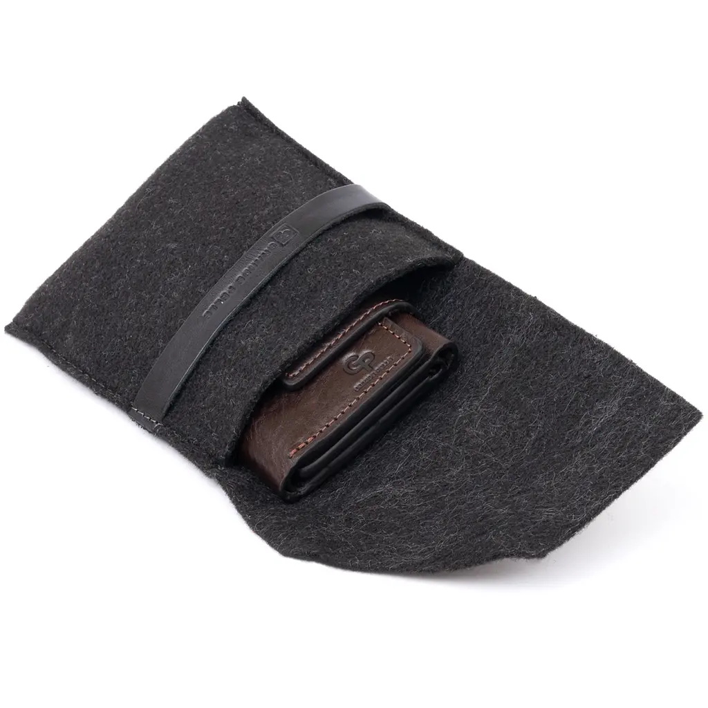 Мужской кожаный кошелек Grande Pelle 7.5х10х2.5 см acs0015039 - фото 6