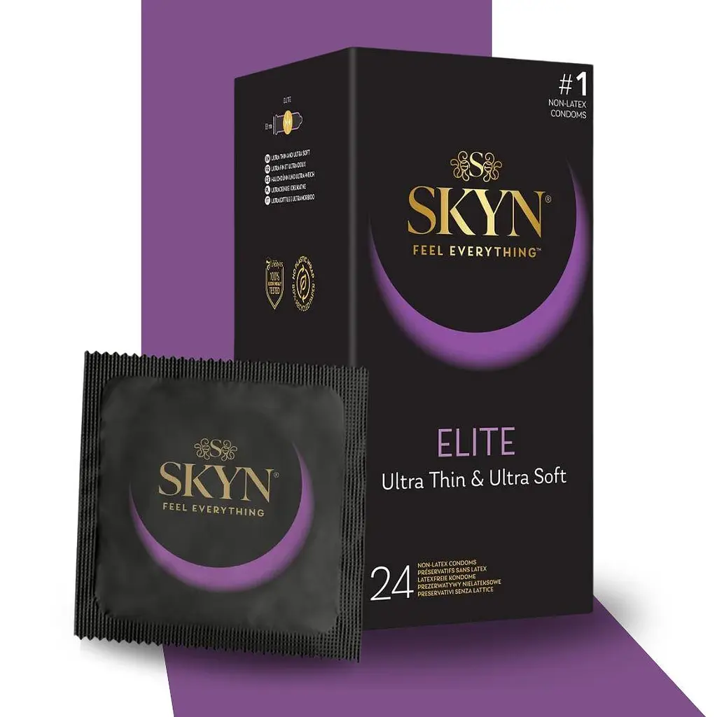 Презервативи Skyn Elite 24 шт. ультратонкі, латекс-фрі, комфорт та чутливість - фото 3