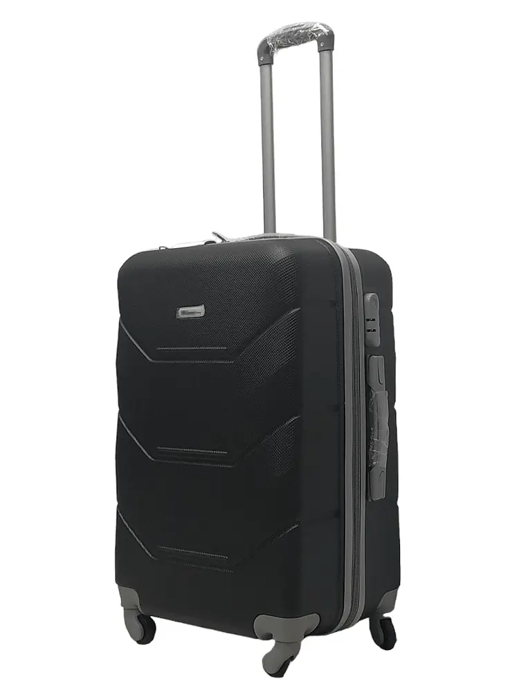 Валіза середня M ABS-пластик Milano bag 147M 66×46×29см 80л Чорний - фото 2