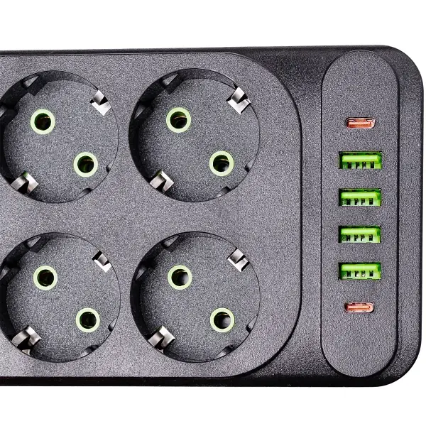 Мережевий фільтр-подовжувач POWER 6 розеток 6 USB 3 метри
 - фото 5