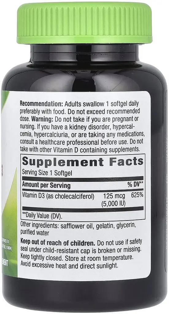 Витамины и минералы Nature's Way Vitamin D3 Max, 240 капсул - фото 2