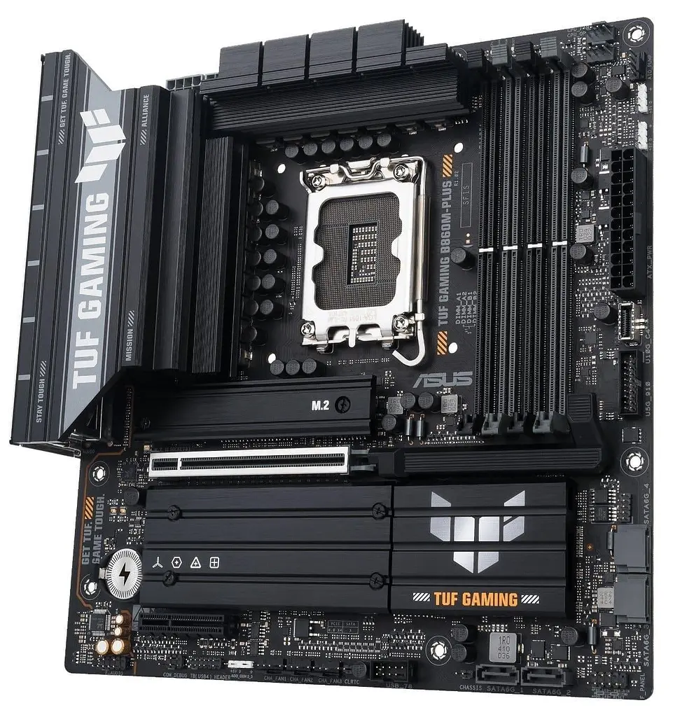 Материнська плата ASUS TUF GAMING B860M-PLUS (TUF GAMING B860M-PLUS) (Socket 1851, Intel B860, Micro-ATX) - фото 2