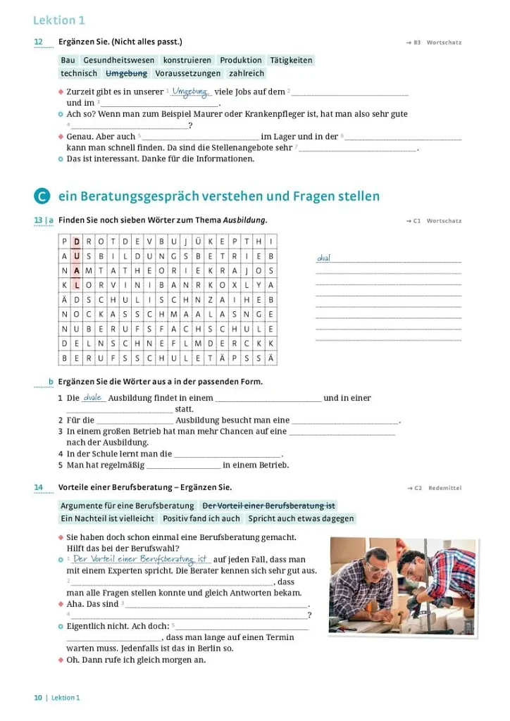 Im Beruf NEU A2+/ B1 Arbeitsbuch - Дагмар Ґірсберг - фото 6