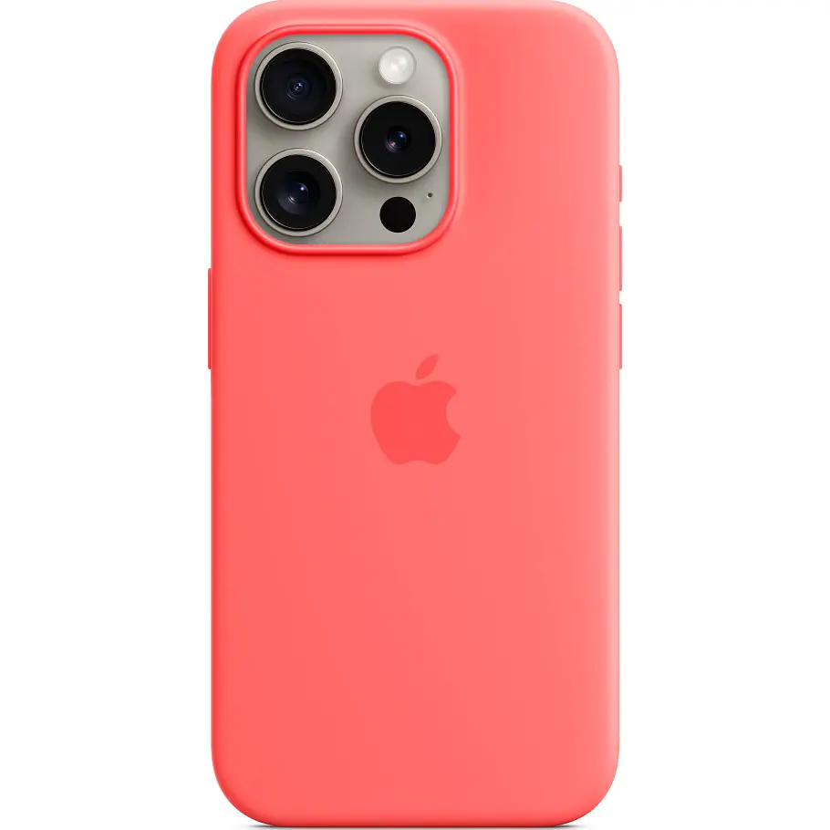 Чохол Apple Silicone Case with MagSafe для iPhone 15 Pro Guava (MT1G3ZM/A) [92952] - фото 4
