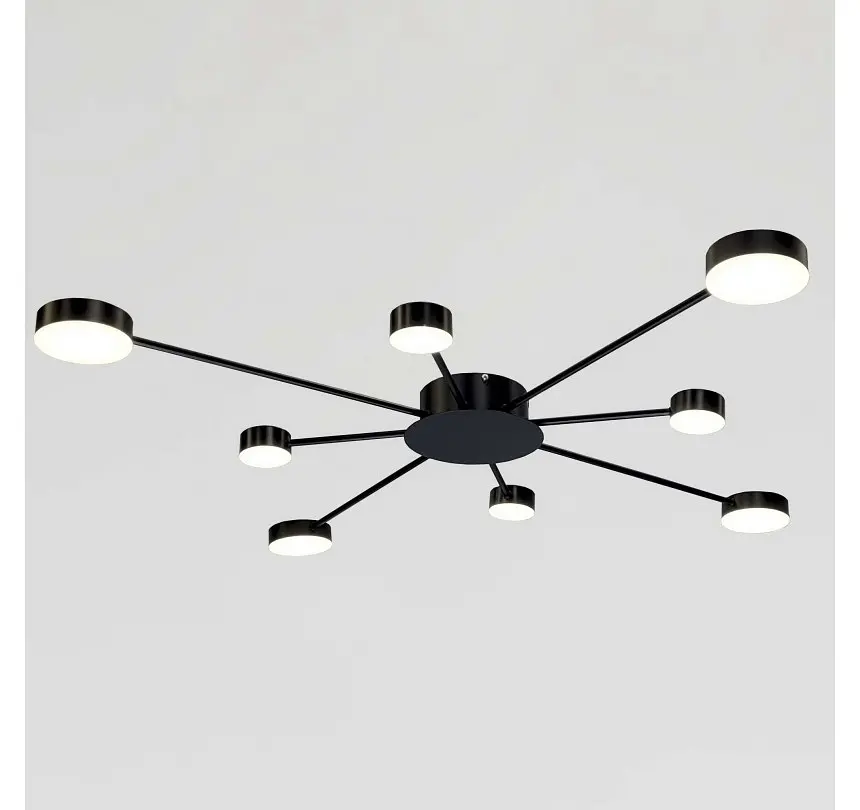 Світлодіодна люстра стельова Artlight 6473/8 з вісьмома круглими плафонами, 50 Вт - фото 3