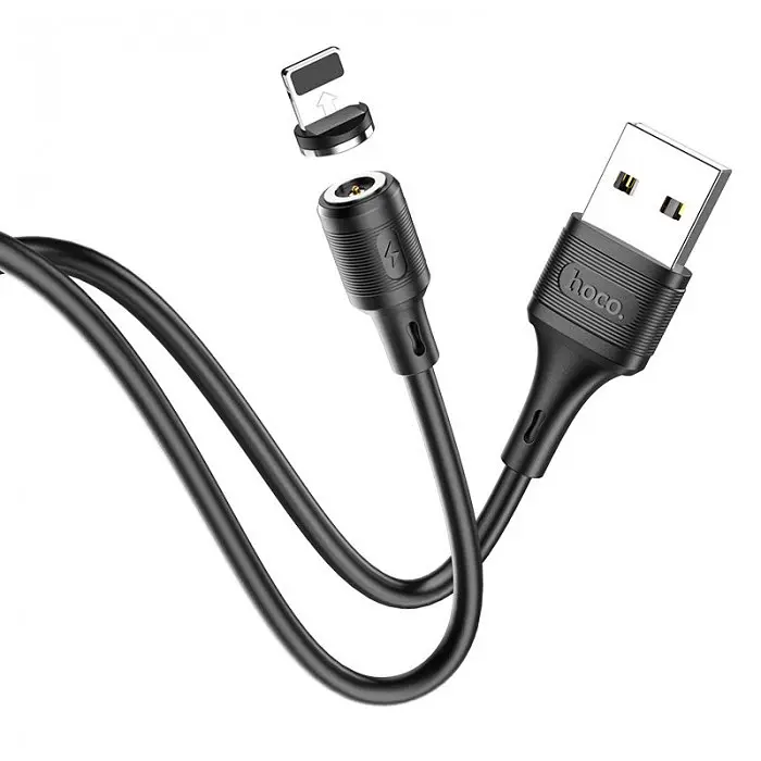 Кабель магнітний для зарядки телефону USB Чорний - фото 4