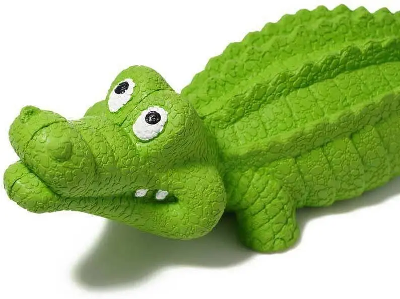 Іграшка для жування Derby Alligator з пищалкою, Зелений - фото 3