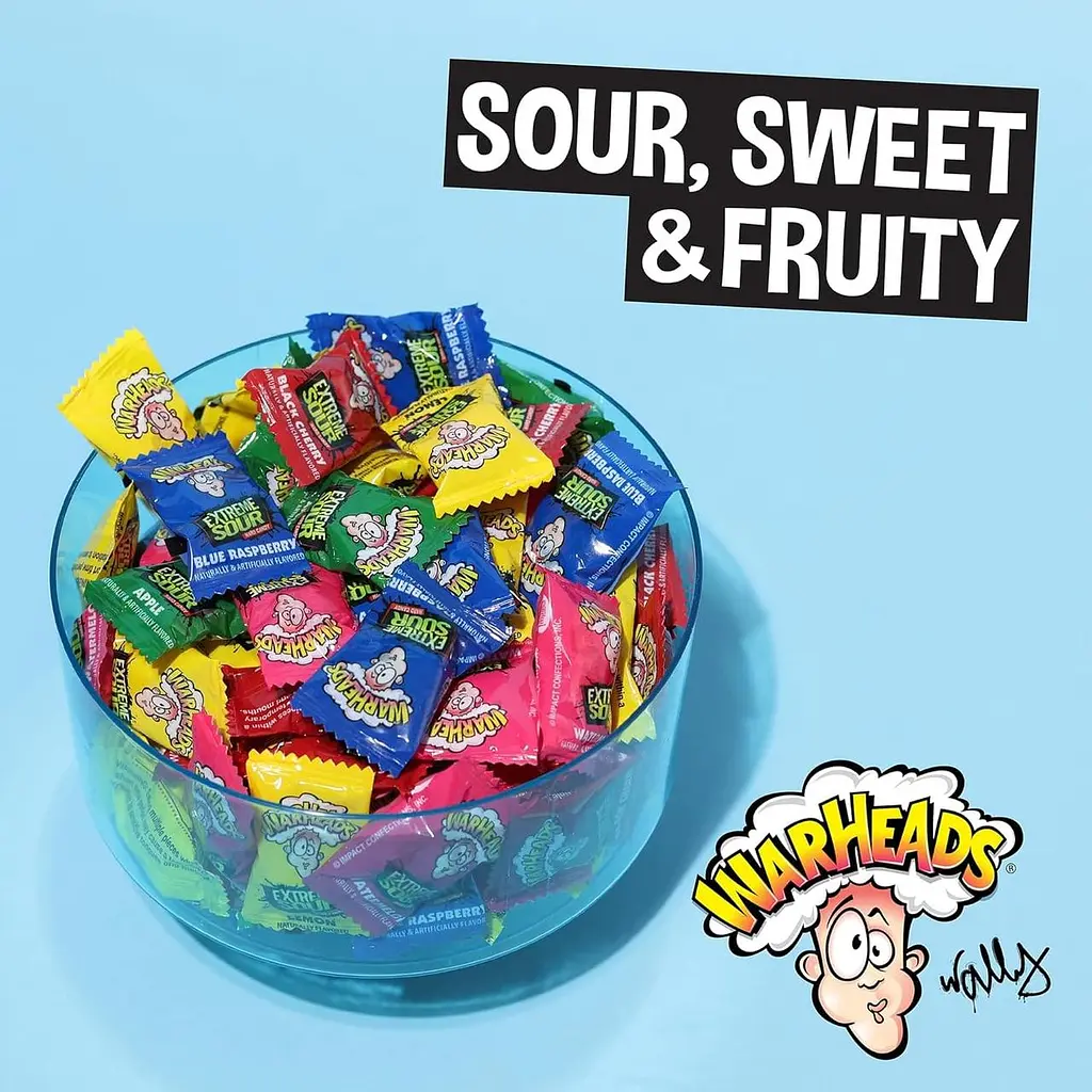 Кислі льодяники Warheads Extreme Sour Hard Candy 964г - фото 5