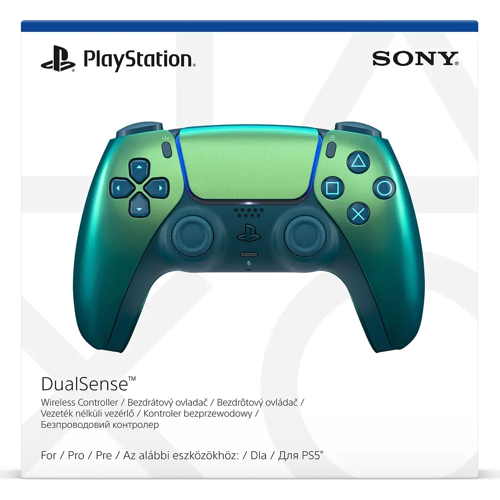 Геймпад Sony Playstation DualSense Bluetooth PS5 Chrome Teal (1000044474) - фото 4