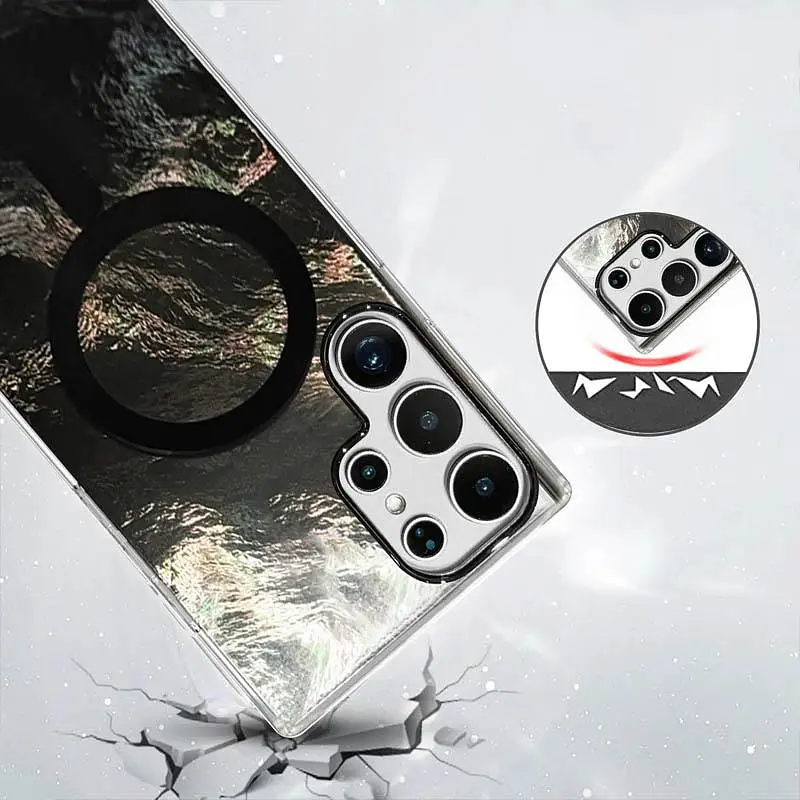 Чохол TPU Shiny Mountain (MagFit) для Samsung Galaxy S24 Ultra Black - фото 4