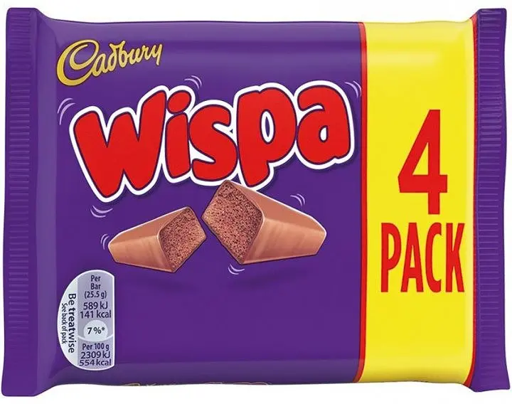 Шоколадні батончики Cadbury Wispa 4 Pack 102 г - фото 3