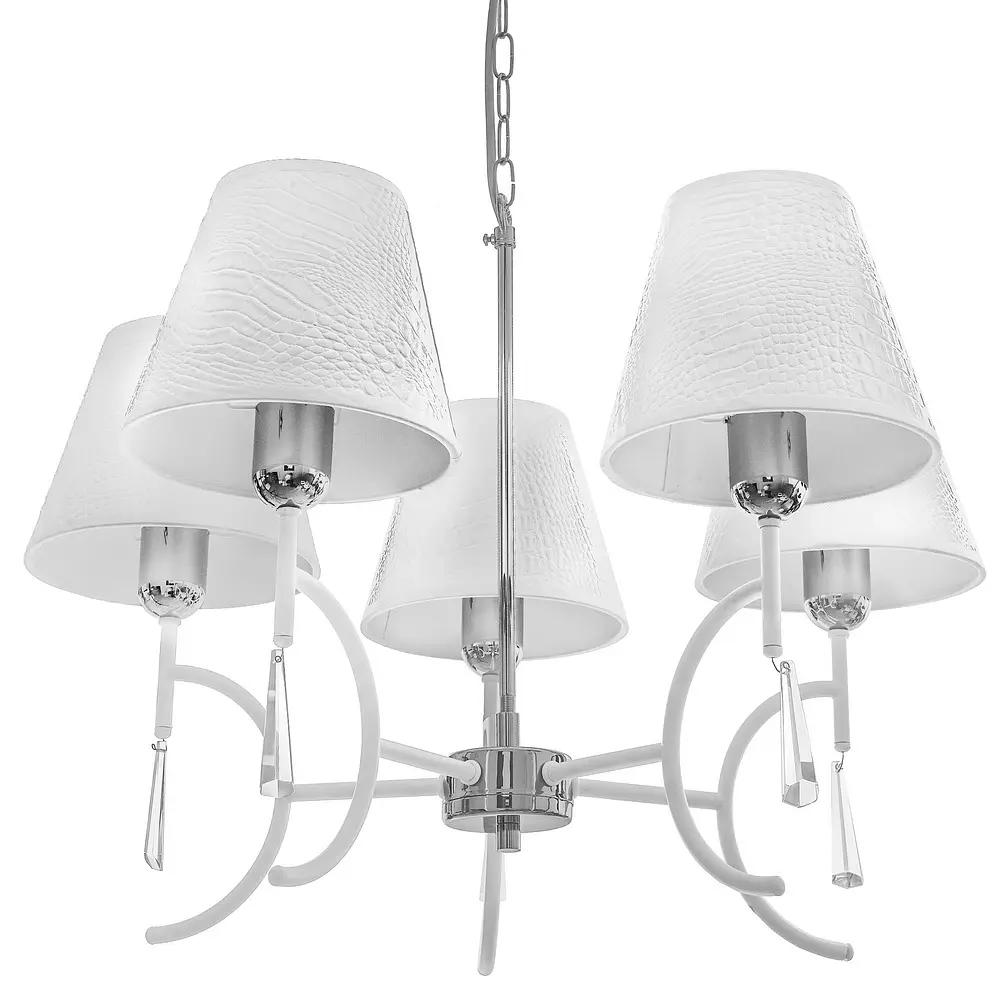 Люстра подвесная Nowodvorski с абажуром E14 60W WH (NOWODVORSKI 4508S/5) - фото 2