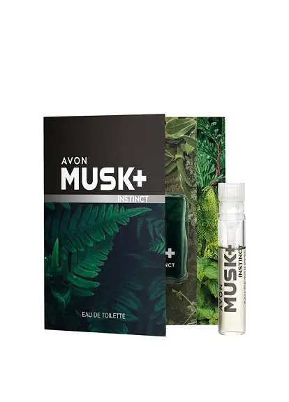 Листівка з пробним зразком Avon Musk+ Instinct, 0,6 мл