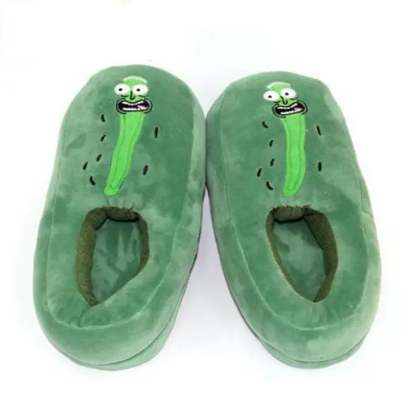 Тапочки GeekLand Rick and Morty Рік і Морті Pickle Rick Огірочок Рік 06TP - фото 2