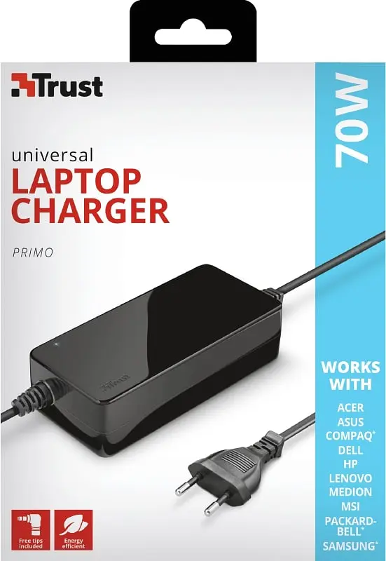 Адаптер питания Trust Primo 70W-19V Universal Laptop Charger, черный teh0013443 - фото 6