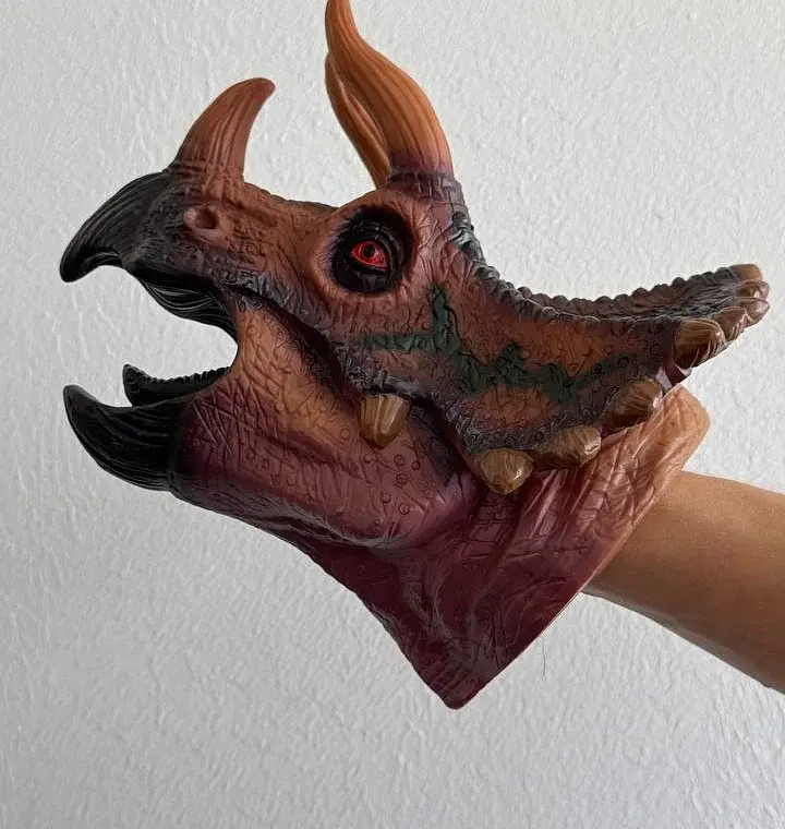 Іграшка-рукавичка Dino Toys Трицератопс великий - фото 2