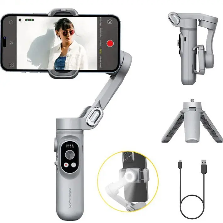Стабілізатор відеозйомки AOCHUAN Smart X Grey (AOCHUAN-SMARTX-G) [114500] - фото 2