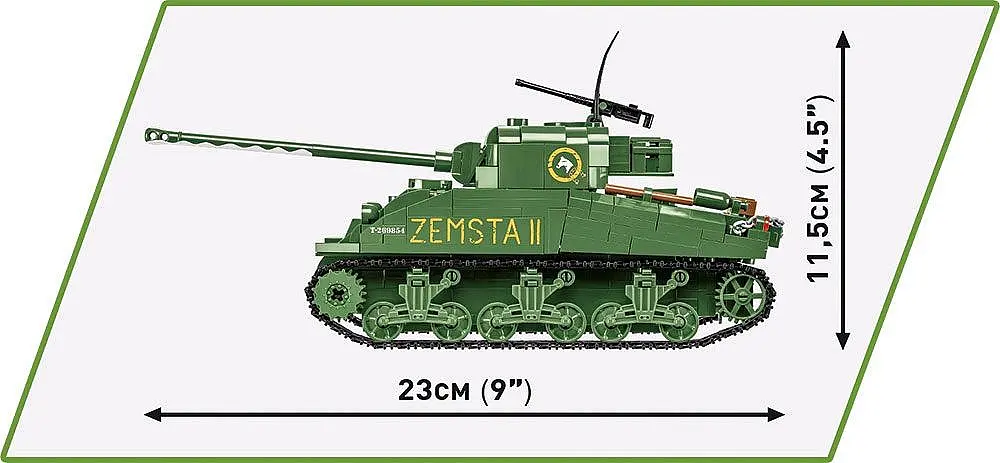 Конструктор COBI танк SHERMAN IC FIREFLY HYBRID 1:35 2276 - фото 4