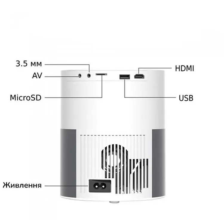 Портативный проектор Panoplus XR 3D XPRO Full HD 1920x1080, 5000 lm с подключением к iOS и Android для офиса домашнего кинотеатра + Аэромышь в комплекте (T9A_4999) - фото 2