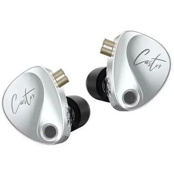 Проводные наушники Knowledge Zenith Castor silver с микрофоном - фото 2