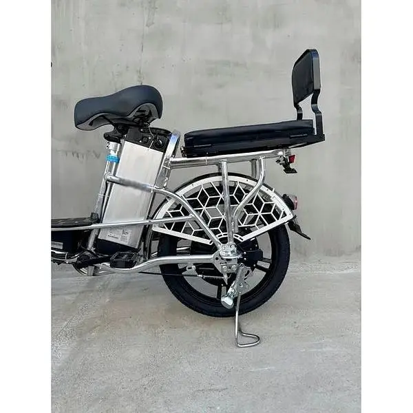 Електровелосипед E-scooter V12 двомісний 18 дюймів 600W 48V 16Ah + розкладний багажник сидіння - фото 8