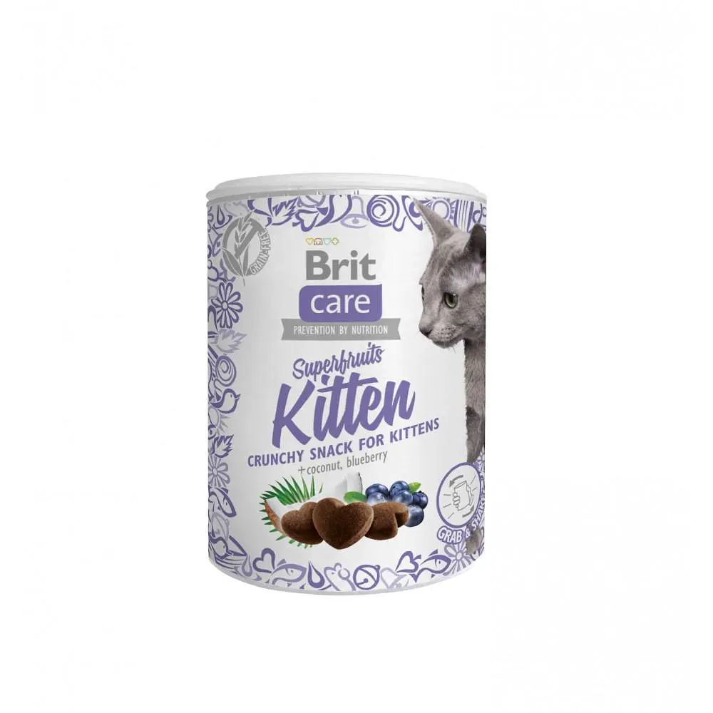 Ласощі для кошенят Brit Care Cat Snack Superfruits Kitten 100 г (111268)