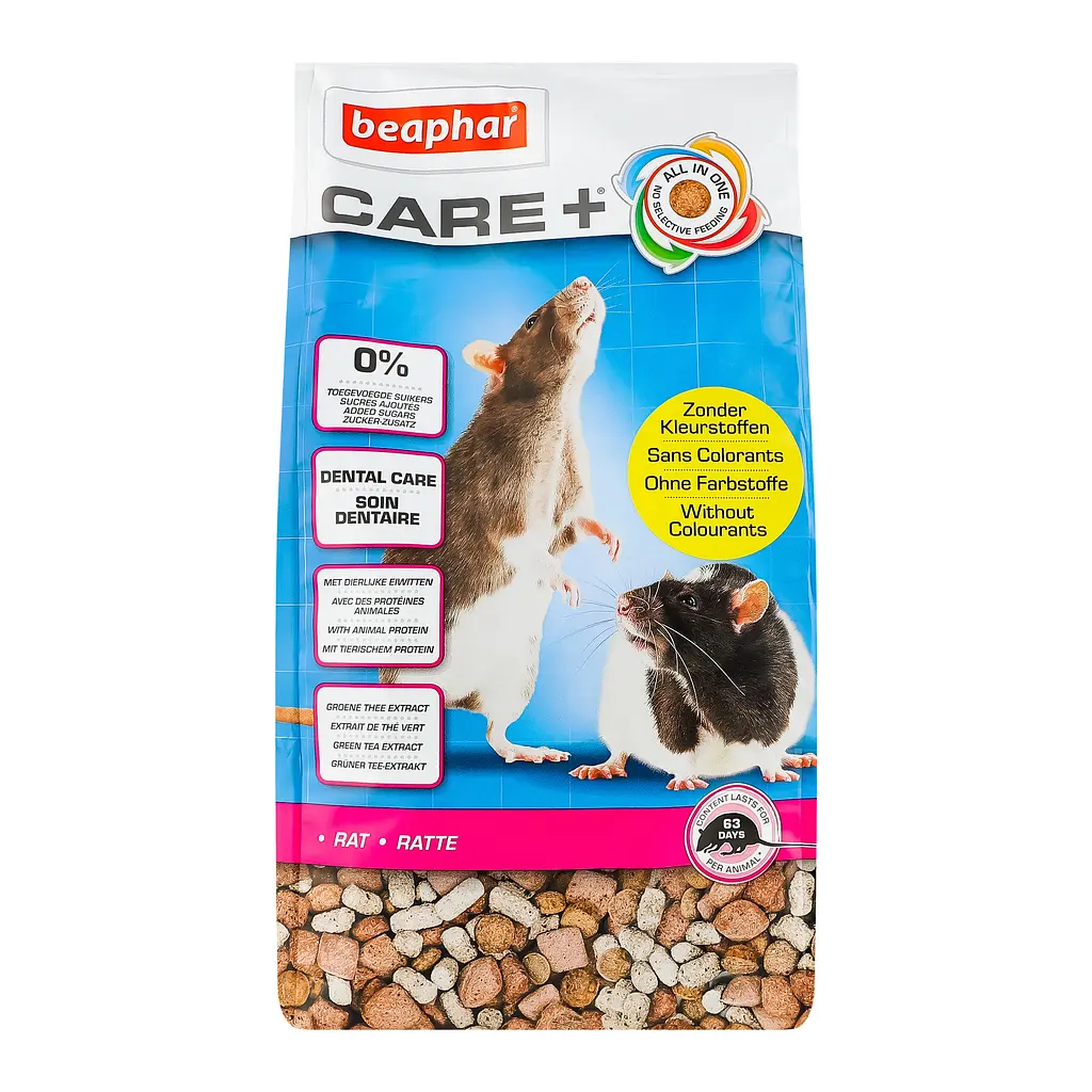 Полноценный корм Beaphar Care+ Rat супер-премиум класса для крыс 700 г (18401) - фото 2