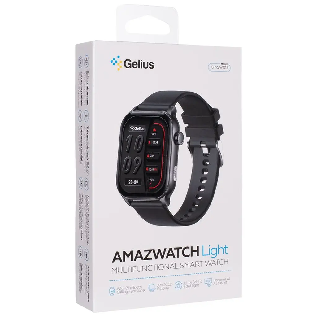 Смарт-годинник Gelius GP-SW015 Amazwatch Light Black (2099901012722) - фото 10