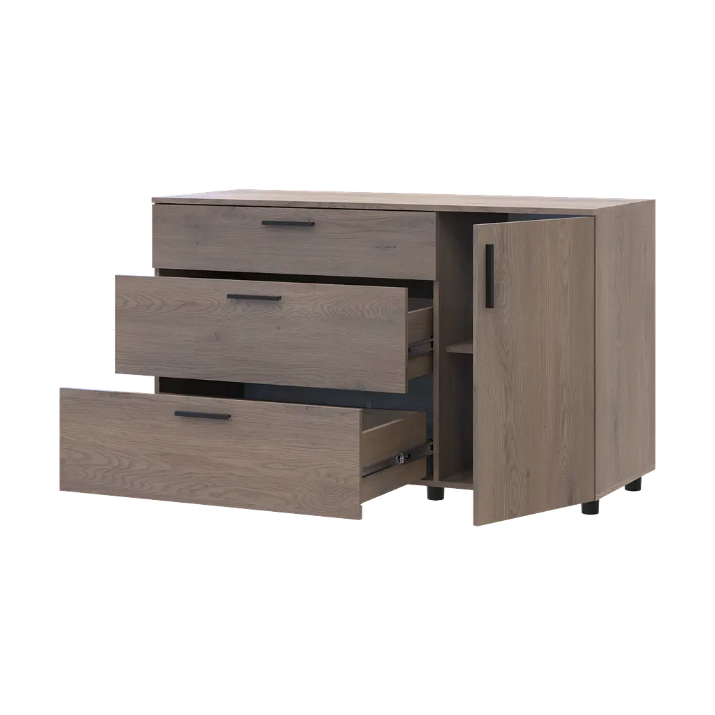 Комод Doros Торн Кремона Канноло 3Ш/1Д 135х51.6х80 (41510177) - фото 3