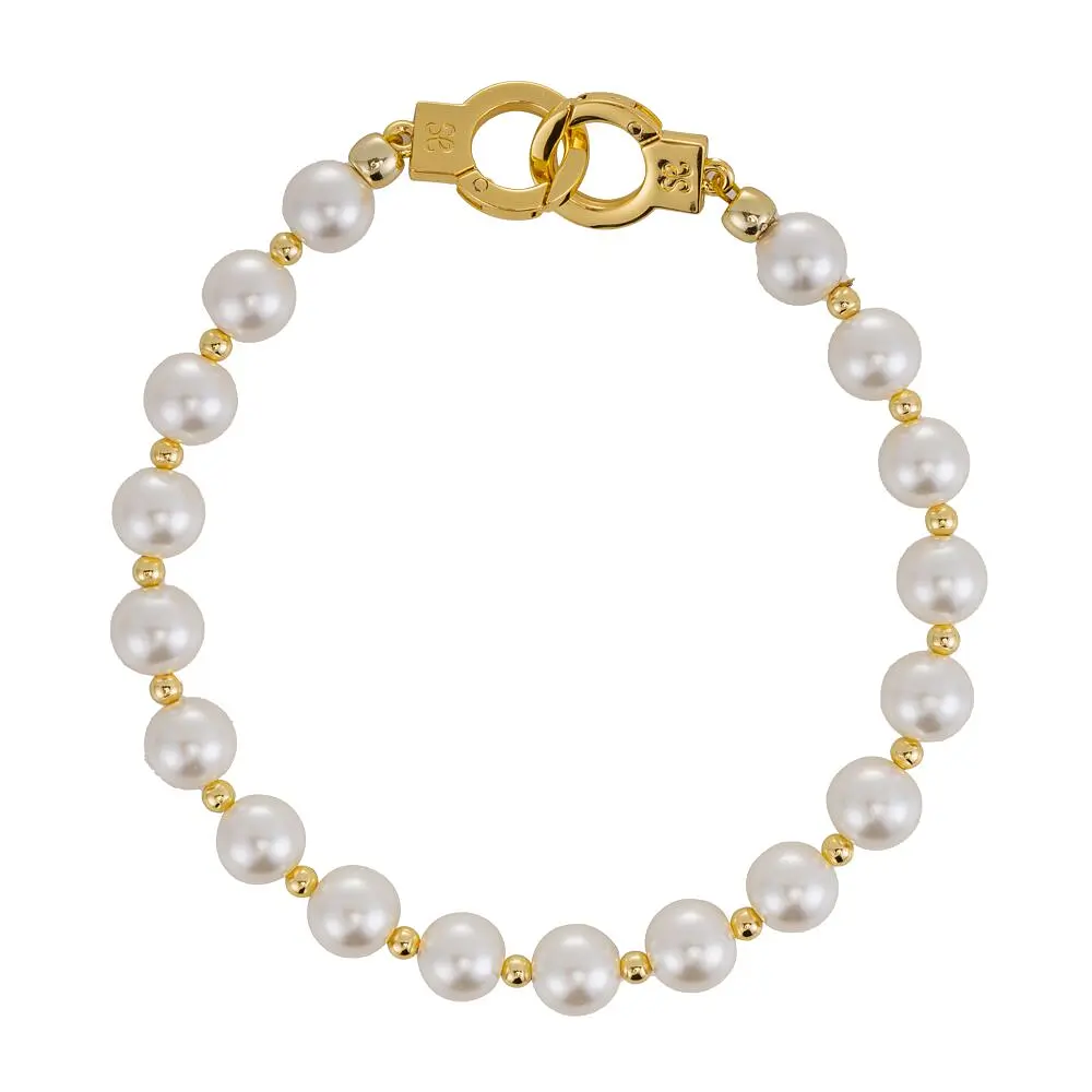 Перлинні наручники та поножі LOCKINK Pearl Handcuffs & Anklecuffs - фото 5